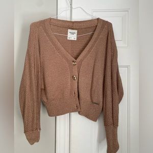 Abercrombie & Fitch size small brown cardigan